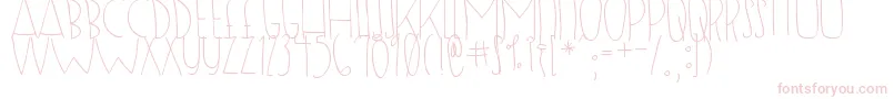 DjbSugarShock-Schriftart – Rosa Schriften auf weißem Hintergrund