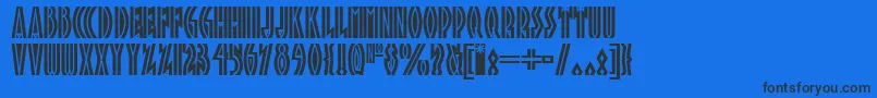 Tropicana ffy Font – Black Fonts on Blue Background