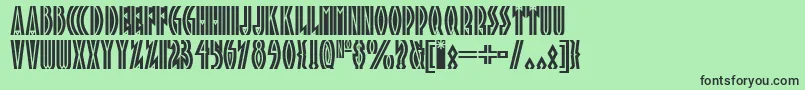 Tropicana ffy Font – Black Fonts on Green Background