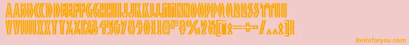 Tropicana ffy Font – Orange Fonts on Pink Background