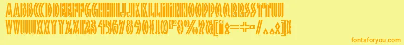 Tropicana ffy Font – Orange Fonts on Yellow Background