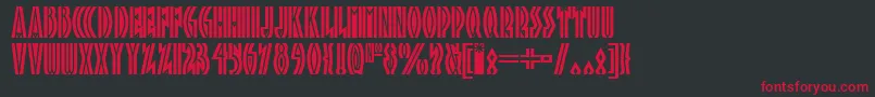Tropicana ffy Font – Red Fonts on Black Background