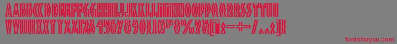 Tropicana ffy Font – Red Fonts on Gray Background