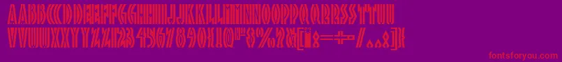 Tropicana ffy Font – Red Fonts on Purple Background