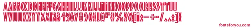 Tropicana ffy Font – Red Fonts on White Background