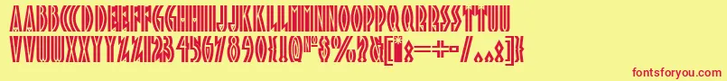 Tropicana ffy Font – Red Fonts on Yellow Background