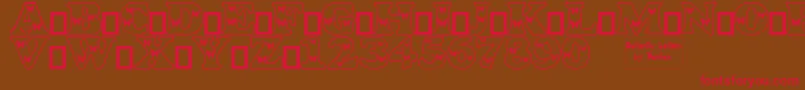 ButterflyLetters Font – Red Fonts on Brown Background