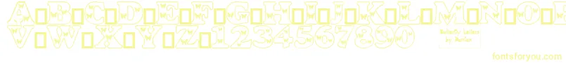 ButterflyLetters Font – Yellow Fonts