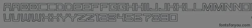 GomariceGType Font – Black Fonts on Gray Background