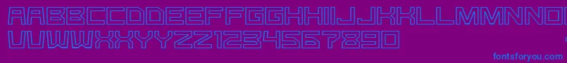 GomariceGType Font – Blue Fonts on Purple Background