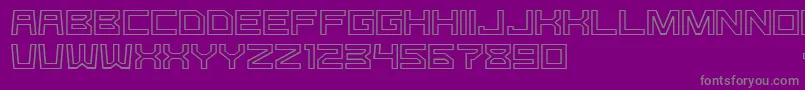 fuente GomariceGType – Fuentes Grises Sobre Fondo Morado