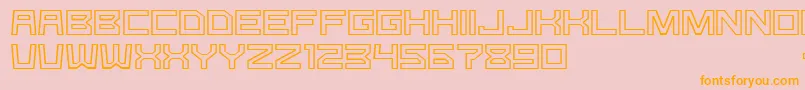 GomariceGType Font – Orange Fonts on Pink Background