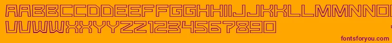 GomariceGType Font – Purple Fonts on Orange Background
