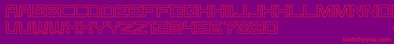 GomariceGType Font – Red Fonts on Purple Background