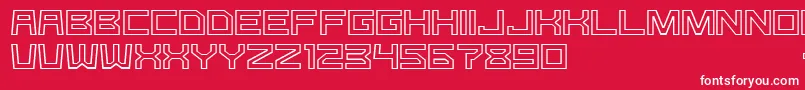 GomariceGType Font – White Fonts on Red Background