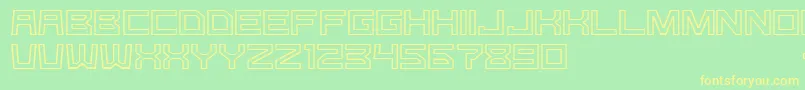 Więcej informacji o czcionce GomariceGType Czcionka GomariceGType – żółte czcionki na zielonym tle