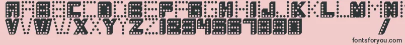 Coloscobik Font – Black Fonts on Pink Background