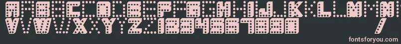 Coloscobik Font – Pink Fonts on Black Background