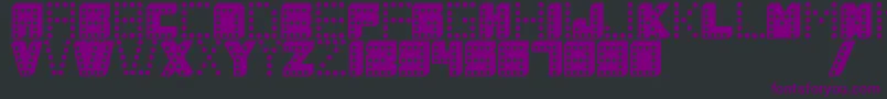 Coloscobik Font – Purple Fonts on Black Background