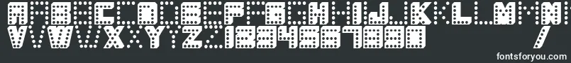 Coloscobik Font – White Fonts on Black Background