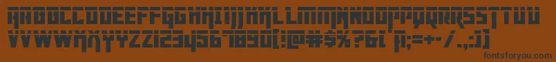 Dangerflightlaser Font – Black Fonts on Brown Background