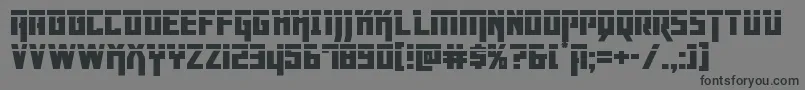 Dangerflightlaser Font – Black Fonts on Gray Background