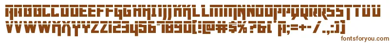 Dangerflightlaser Font – Brown Fonts on White Background