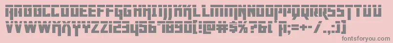 Dangerflightlaser Font – Gray Fonts on Pink Background