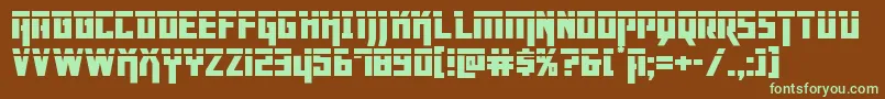 Dangerflightlaser Font – Green Fonts on Brown Background