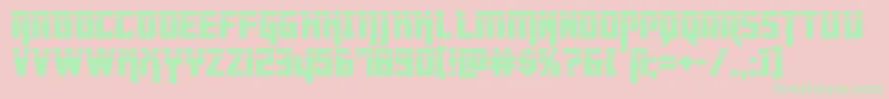 Dangerflightlaser Font – Green Fonts on Pink Background