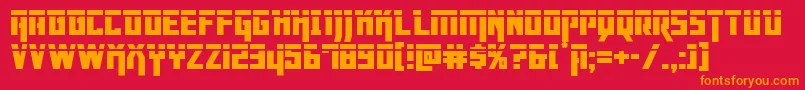 Dangerflightlaser Font – Orange Fonts on Red Background