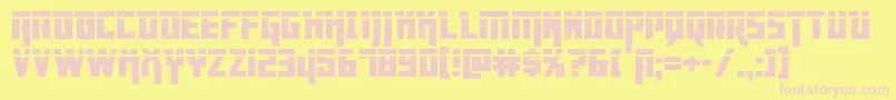 Dangerflightlaser Font – Pink Fonts on Yellow Background