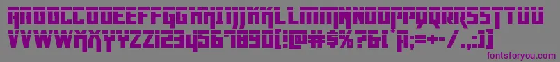 Dangerflightlaser Font – Purple Fonts on Gray Background