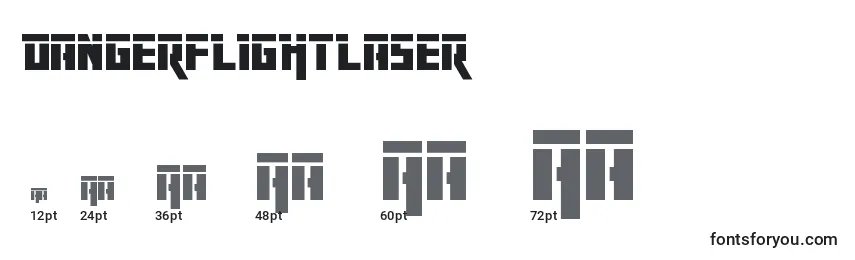 Dangerflightlaser Font Sizes