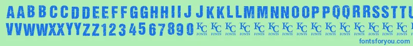 fuente AllagesdemoBolditalic – Fuentes Azules Sobre Fondo Verde