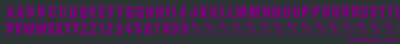 Więcej informacji o czcionce AllagesdemoBolditalic Czcionka AllagesdemoBolditalic – fioletowe czcionki na czarnym tle