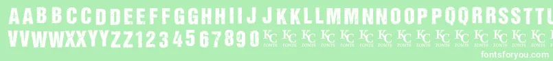 fuente AllagesdemoBolditalic – Fuentes Blancas Sobre Fondo Verde