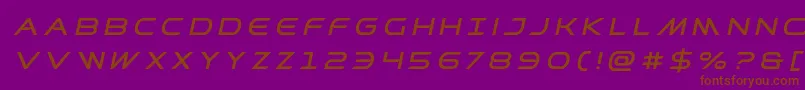 Prometheantitleital Font – Brown Fonts on Purple Background