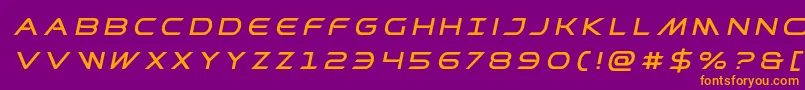 Prometheantitleital Font – Orange Fonts on Purple Background