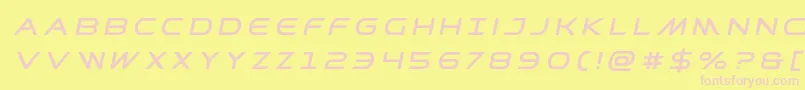 Prometheantitleital Font – Pink Fonts on Yellow Background