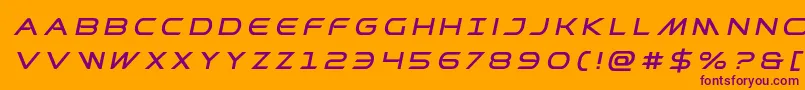 Prometheantitleital Font – Purple Fonts on Orange Background