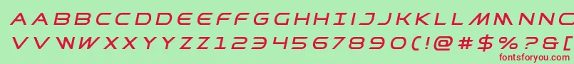 Prometheantitleital Font – Red Fonts on Green Background