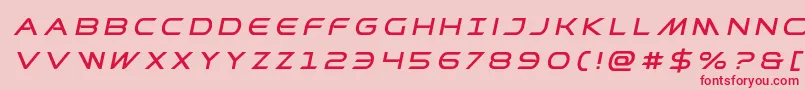 Prometheantitleital Font – Red Fonts on Pink Background