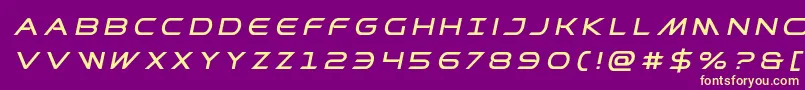 Prometheantitleital Font – Yellow Fonts on Purple Background