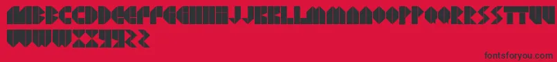 AgressivRegular Font – Black Fonts on Red Background