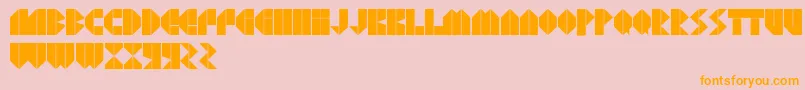 AgressivRegular Font – Orange Fonts on Pink Background