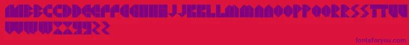 AgressivRegular Font – Purple Fonts on Red Background