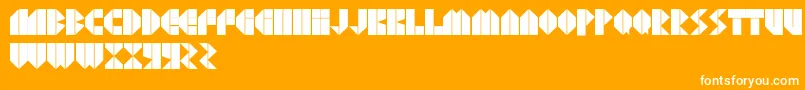 AgressivRegular Font – White Fonts on Orange Background