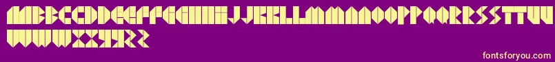 AgressivRegular Font – Yellow Fonts on Purple Background