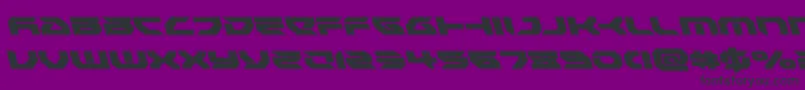 Шрифт Royalsamuraileft – чёрные шрифты на фиолетовом фоне